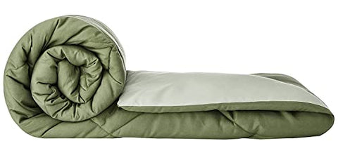 RIAN Microfiber All-Weather Double Bed Reversible Comforter (Green)